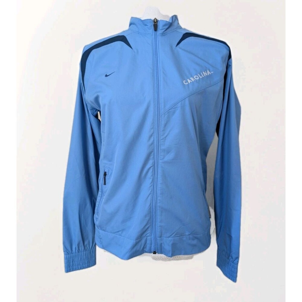 UNC Carolina Nike Jacket Women’s M Blue Storm Fit Embroidered Windbreaker